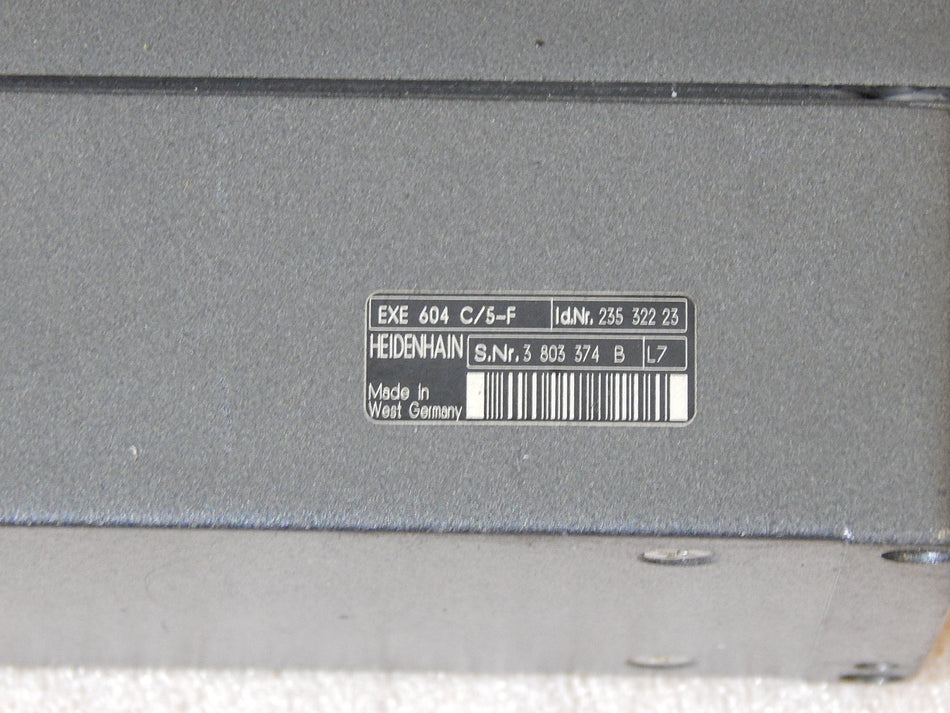 Heidenhain EXE 604 C/5-F Id.Nr. 235 322 23 Used 