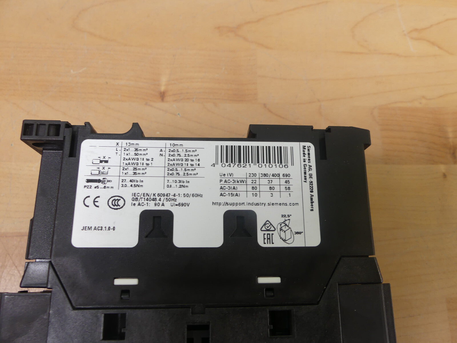 SIEMENS 3RT2038-1KB40