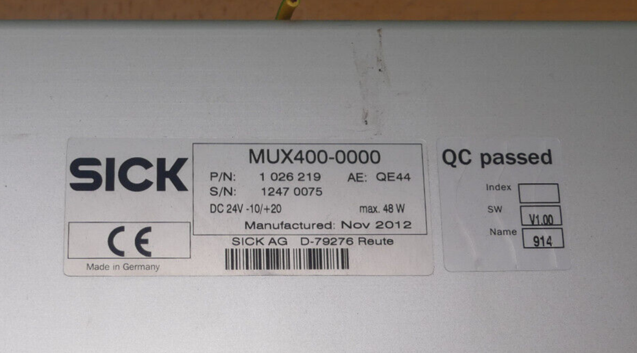 Sick Multiplexer  MUX 400-0000