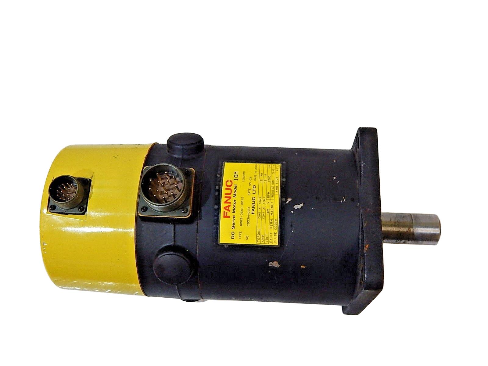 Fanuc DC Servo Motor Model 10M   A06B-0651-B012  (2500M)  Used