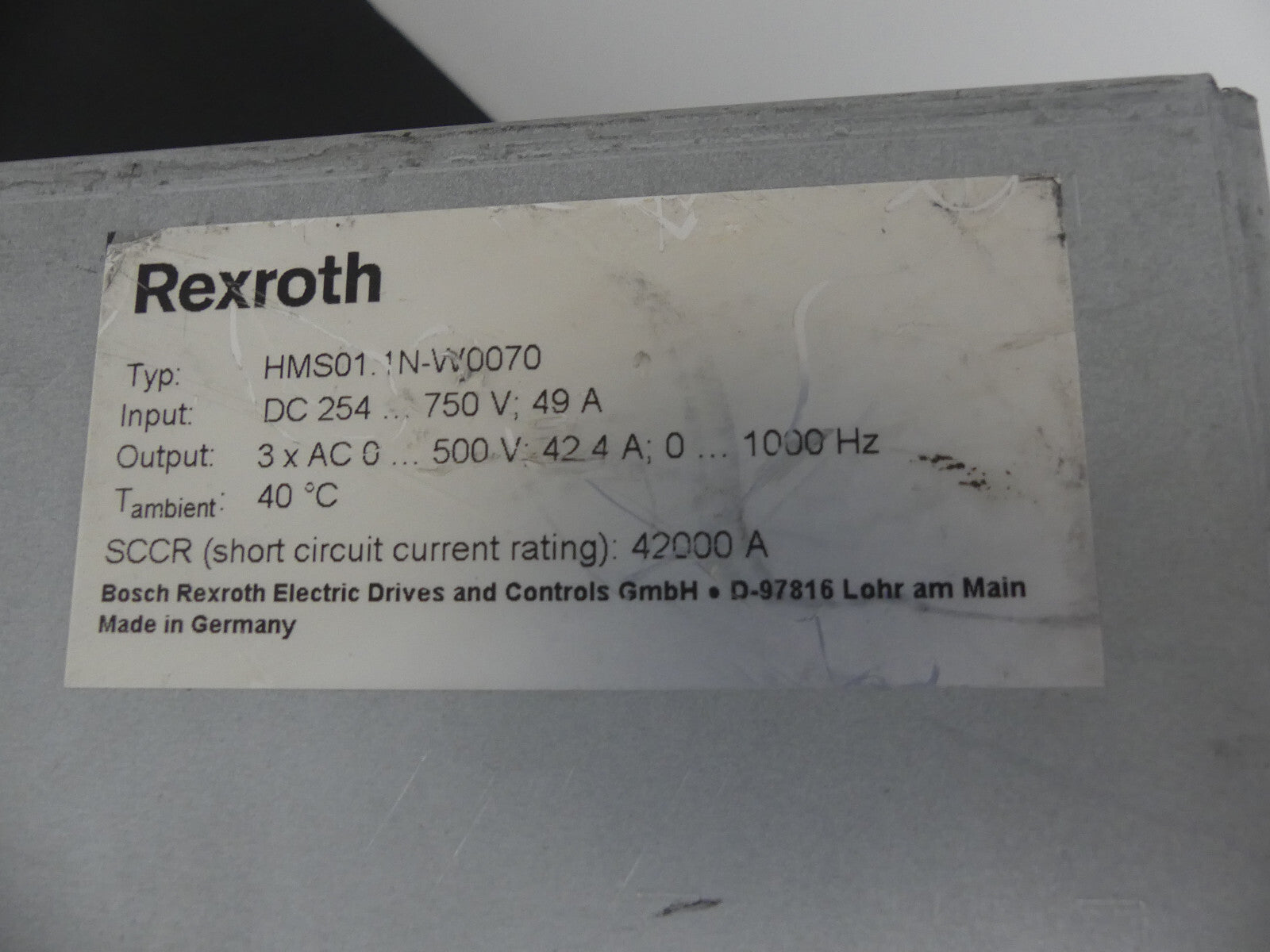 Rexroth HMS01.1N-W0070-A-07-NNNN