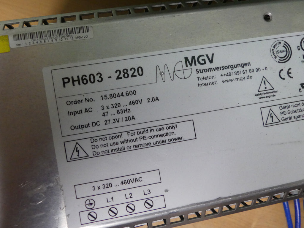 MGV Stromversorgungen PH603-2820