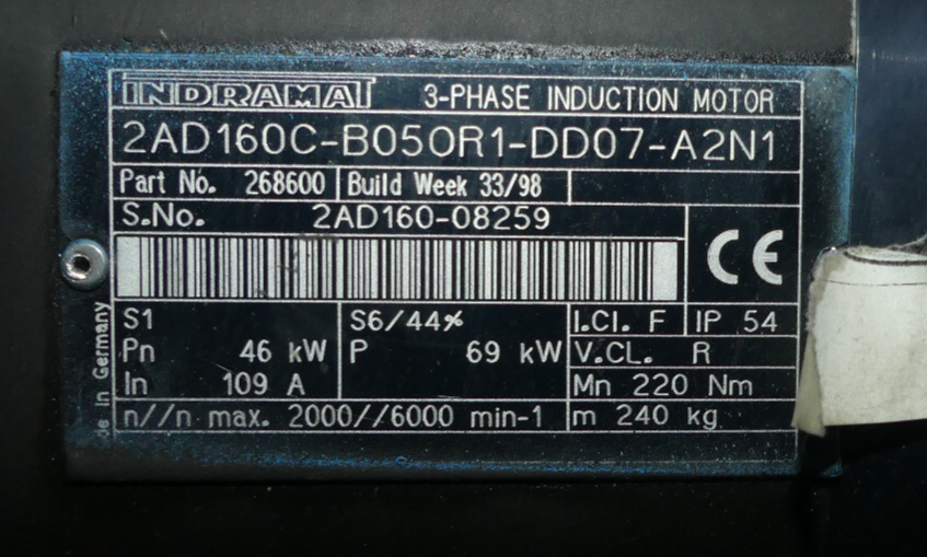 REXROTH 2AD160C-B050R1-DD07-A2N1   2AD160C-B05OR1-DD07-A2N1