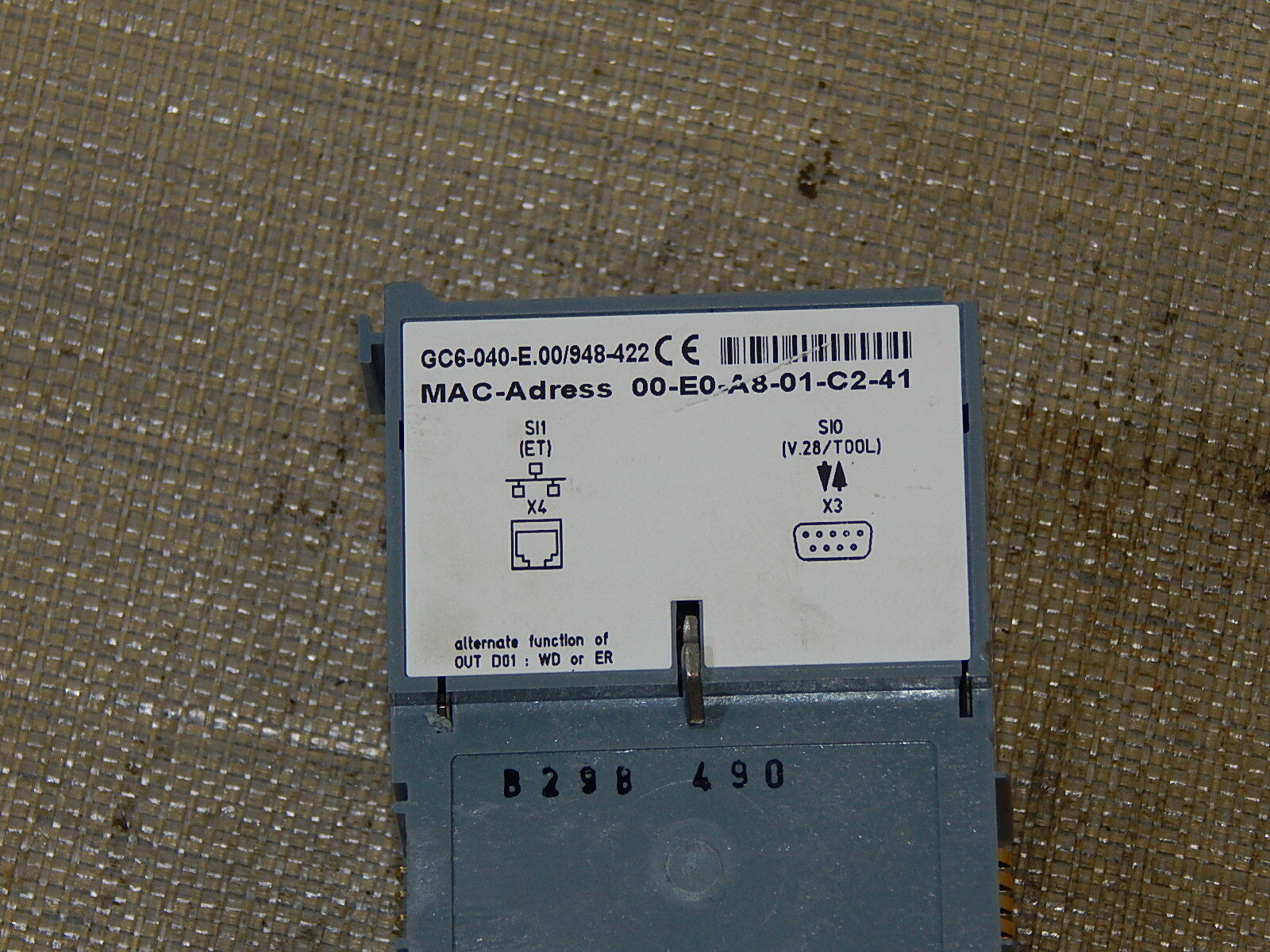  Siemens SICAM GC6-040-E.00/948-422 / MAC-Adress 00-E0-A8-01-C2-41 Modul
