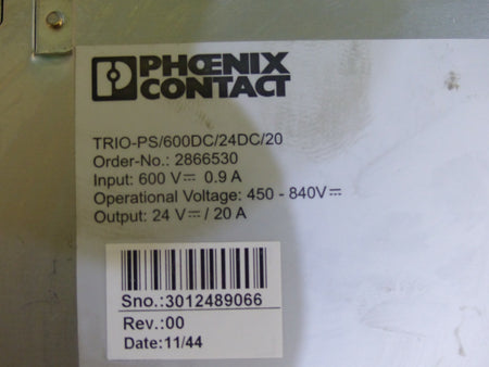 Phoenix Contact PS/600DC/24DC/20