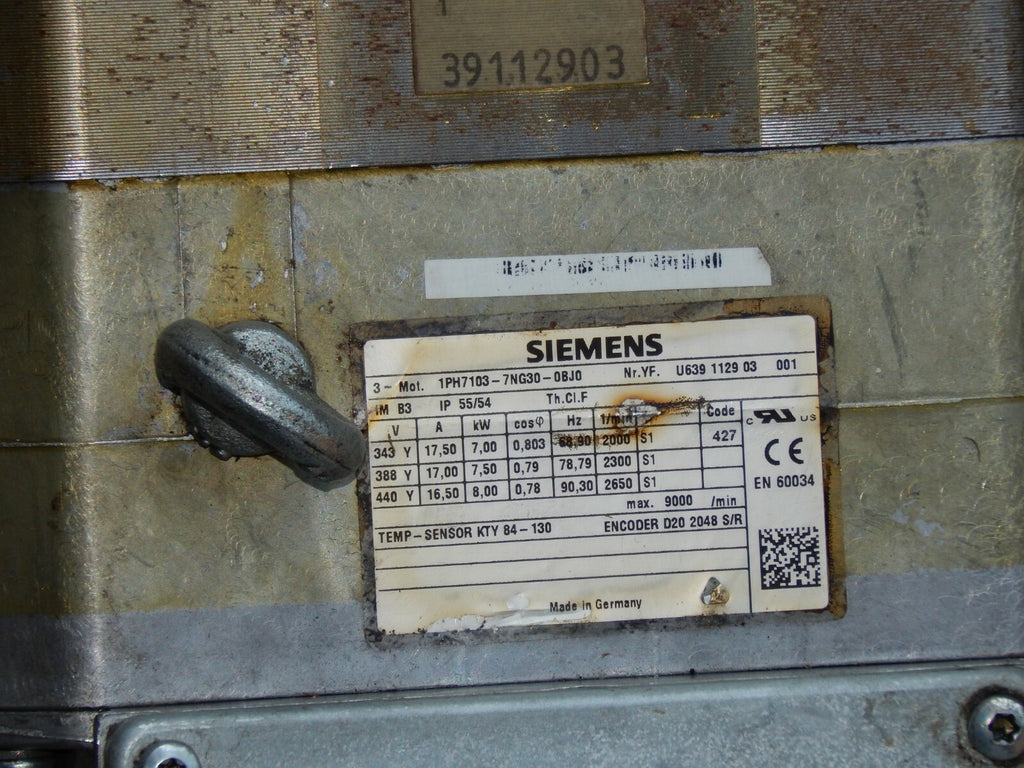 Siemens  3~Servomotor 1PH7103-7NG30-0BJ0 