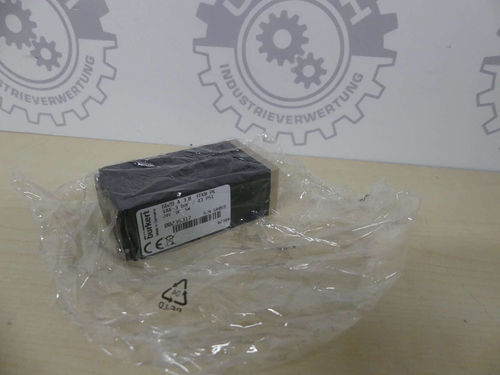BÜRKERT 6628 A 3,0 FFKM PK