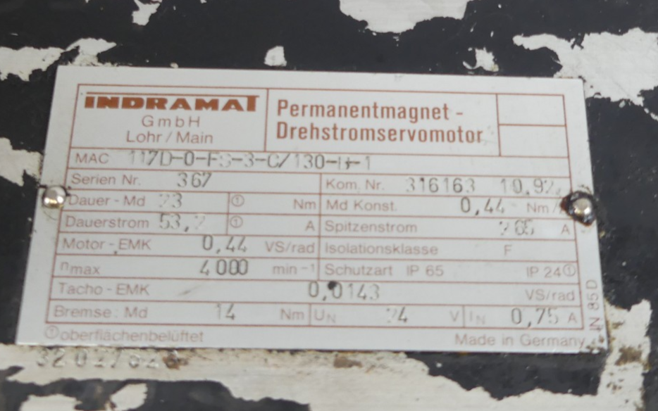 REXROTH 117D-0-FS-3-C/130-B-1