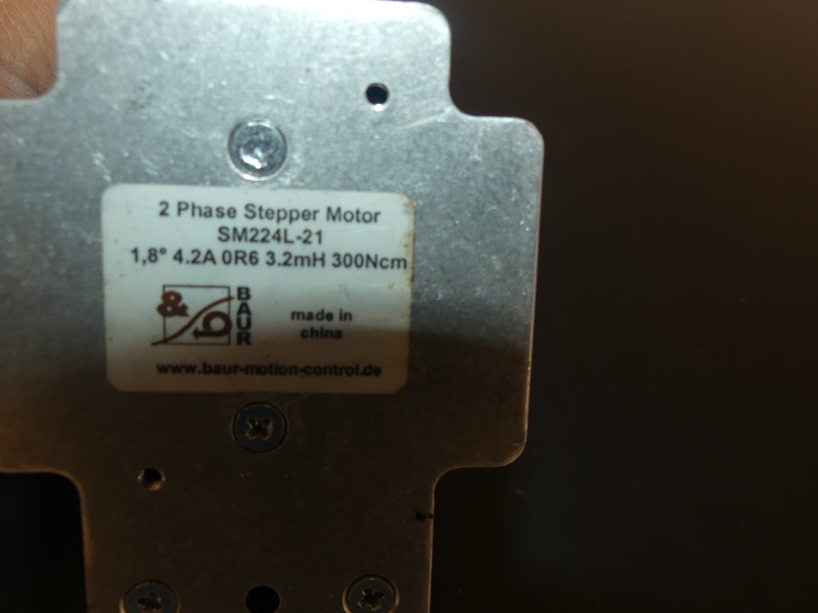 Baur Motion Control 2 Phase Schrittmotor sm224l-21