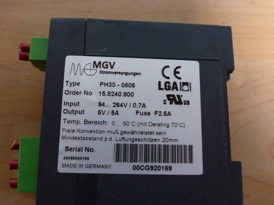 MGV PH30-0505 Stromversorgung