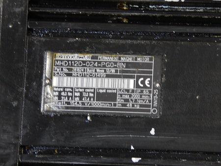 Indramat Permanent Magnet Motor  MHD112D-024-PG0-BN Used