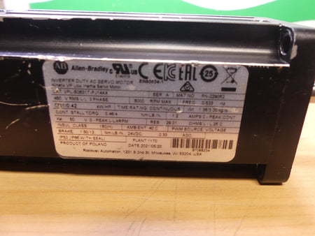 Allen-Bradley CAT VPL-B0631-T-PJ14AA   VPL-B0631-T-PJ14AA