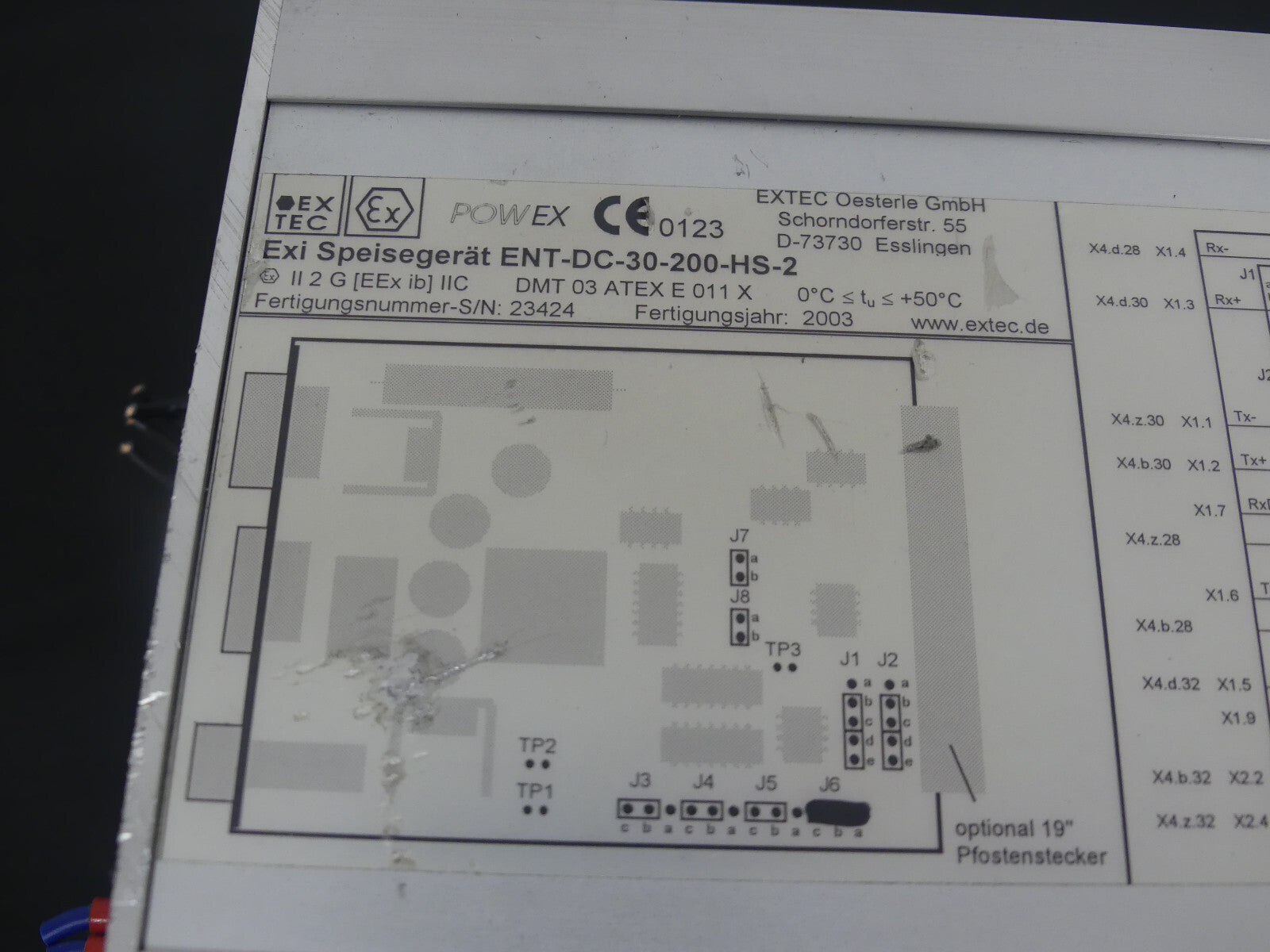 EXTEC exi speisegerät ENT-DC-30-200-HS-2 used s.Bilder