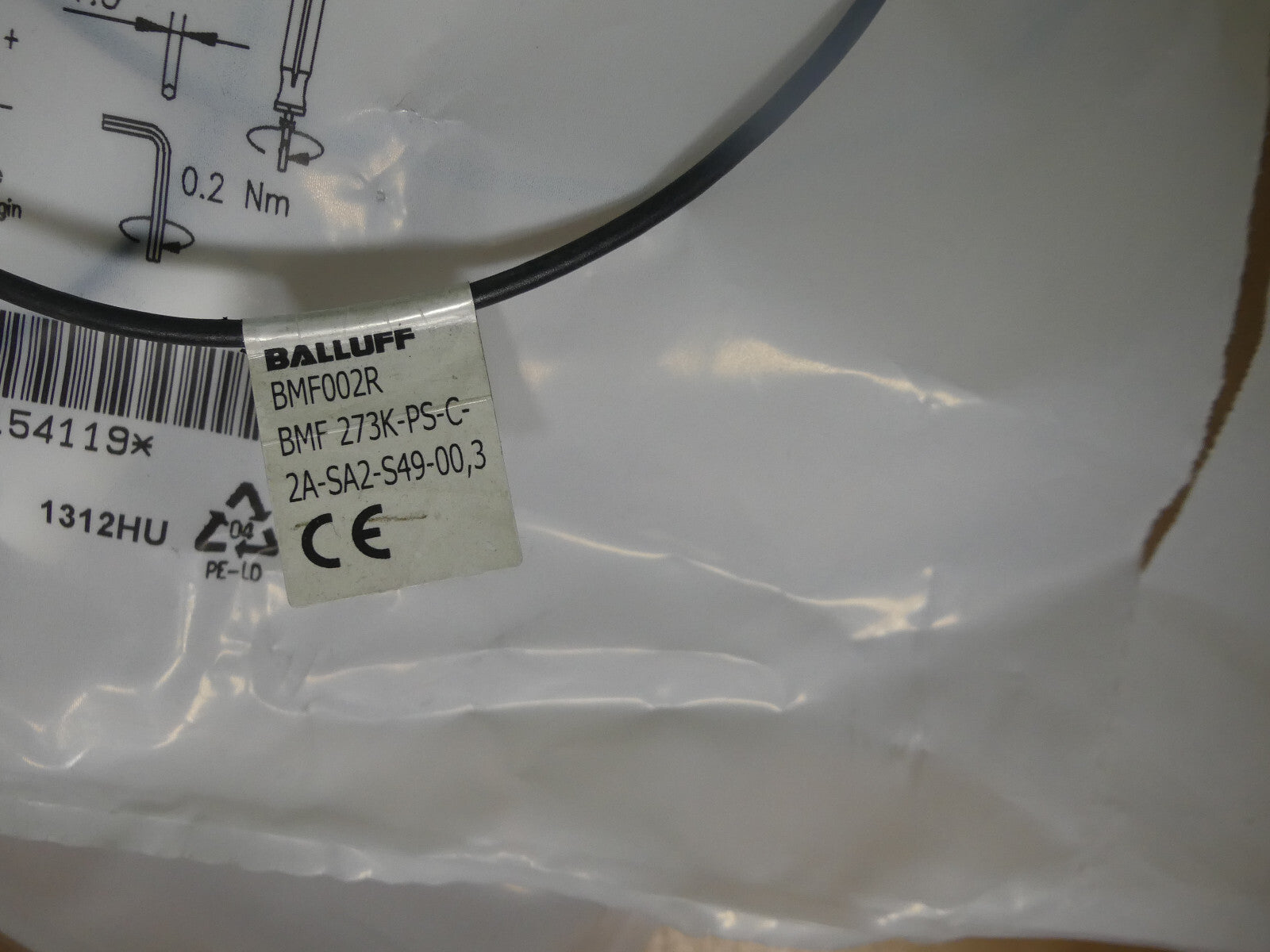 4x  BALLUFF BMF002R    BMF 273K-PS-C-2A-SA2-S49-00,3