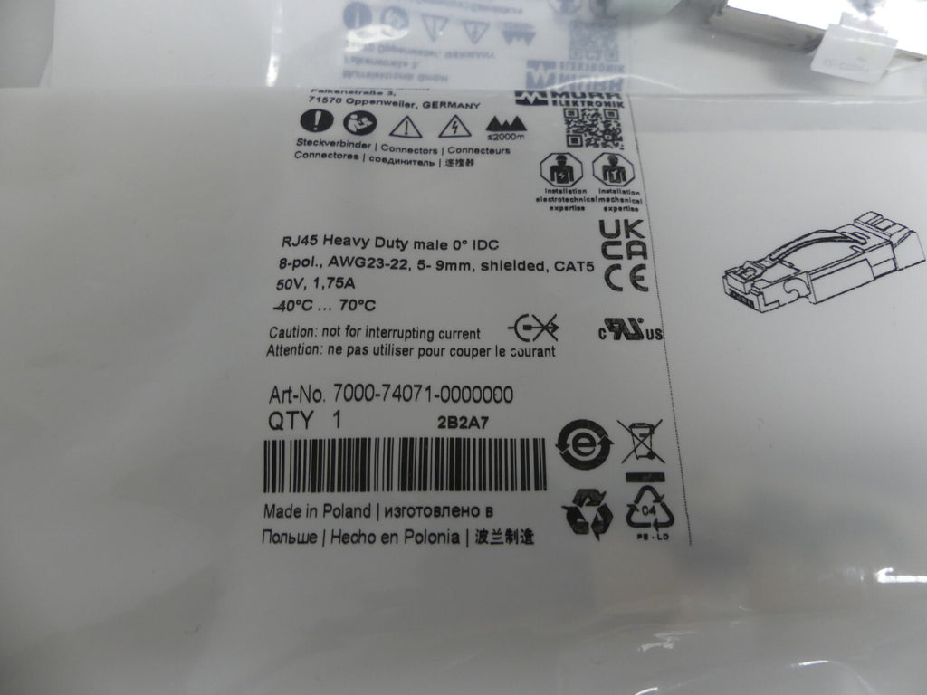 6x Murr 7000-74071-0000000 Steckverbinder