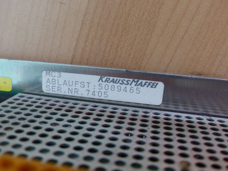 KRAUSS MAFFEI  Microcontrol MC3F ABLAUFST:5089645 SN.7405 s.Bilder