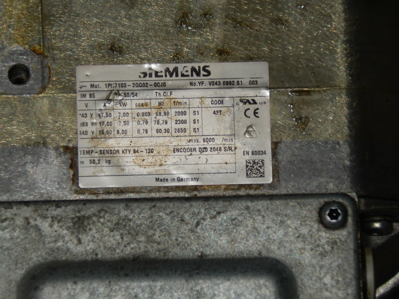  SIEMENS 3~SERVO-MOTOR  1PH7103-2QG02-0CJ0 s.Bilder