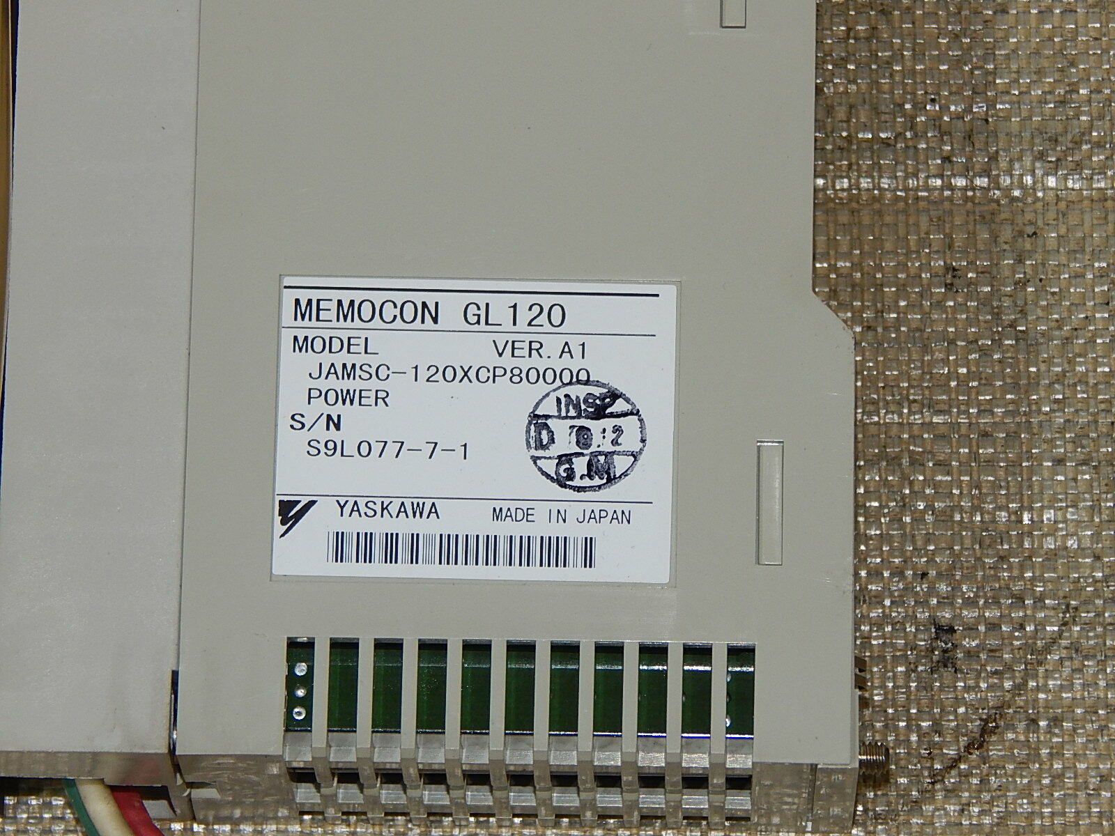  Yaskawa Relais Leistung Modul 120XCP80000 Memocon GL120  120 XCP 800 00 used