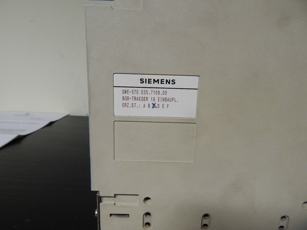 SIEMENS  BGR-TRAEGER 18 Einbaupl. 6FX1154-2BA00