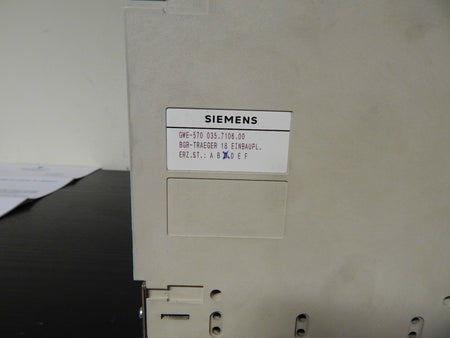 SIEMENS  BGR-TRAEGER 18 Einbaupl. 6FX1154-2BA00
