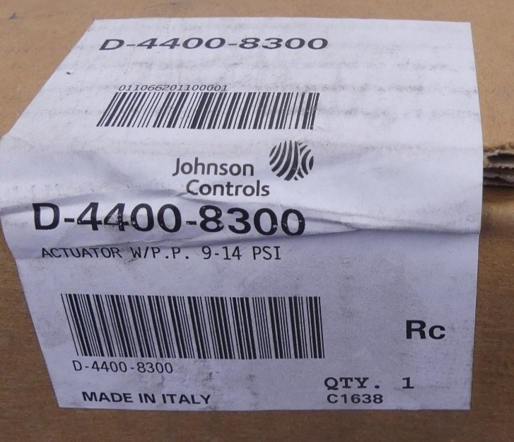 Johnson Controls D-4400-8300 Actuator
