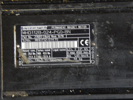 Indramat  Permanent Magnet Motor  MHD112B-024-PG0-BN Used