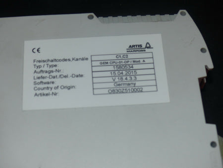 Artis GEM CPU-01-DP/Mod.A