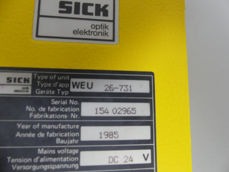 Sick WEU 26-731 Lichtschranke