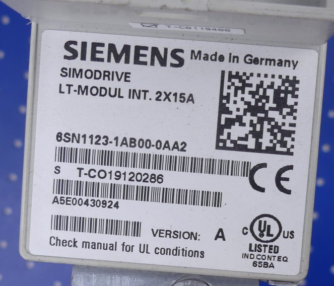 Siemens Simodrive LT-Modul 6SN1123-1AB00-0AA2