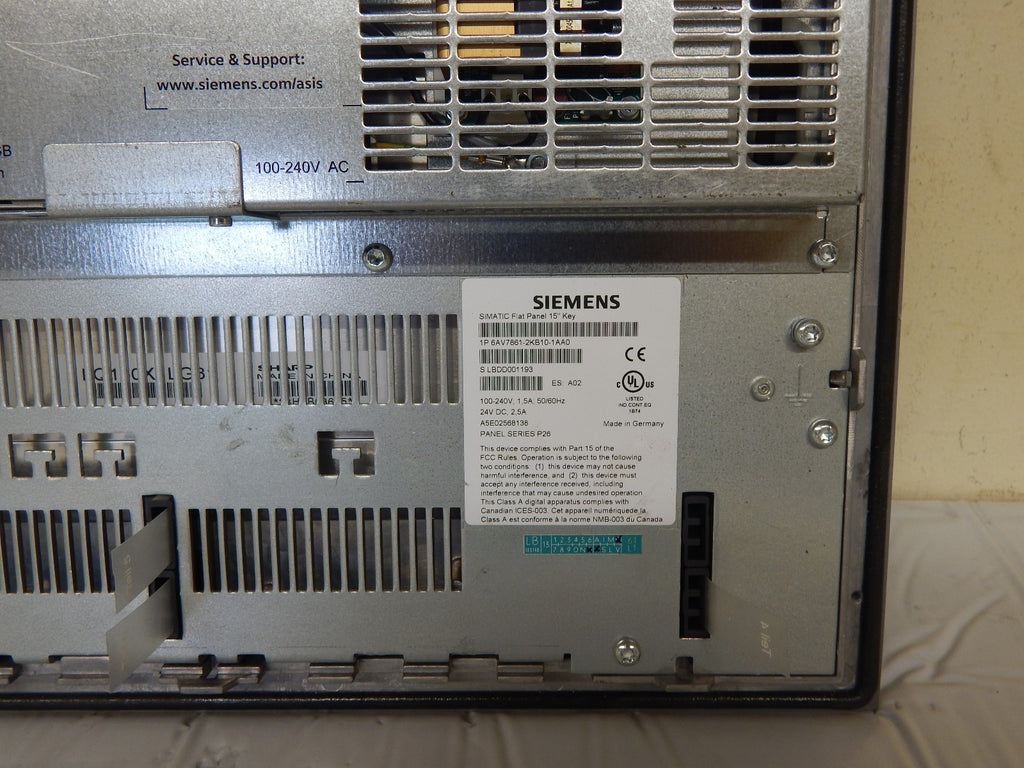 Siemens Simatic Flat Panel  15" Key  6AV7861-2KB10-1AA0// 6AV7861-2KB10-1AA0