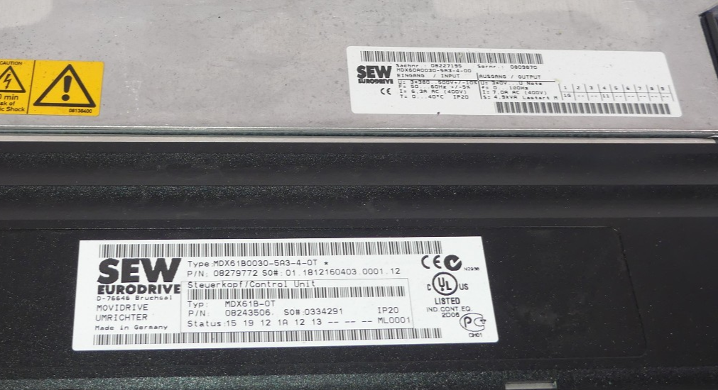 SEW MDX61B0030-5A3-4-0T/DFE32B