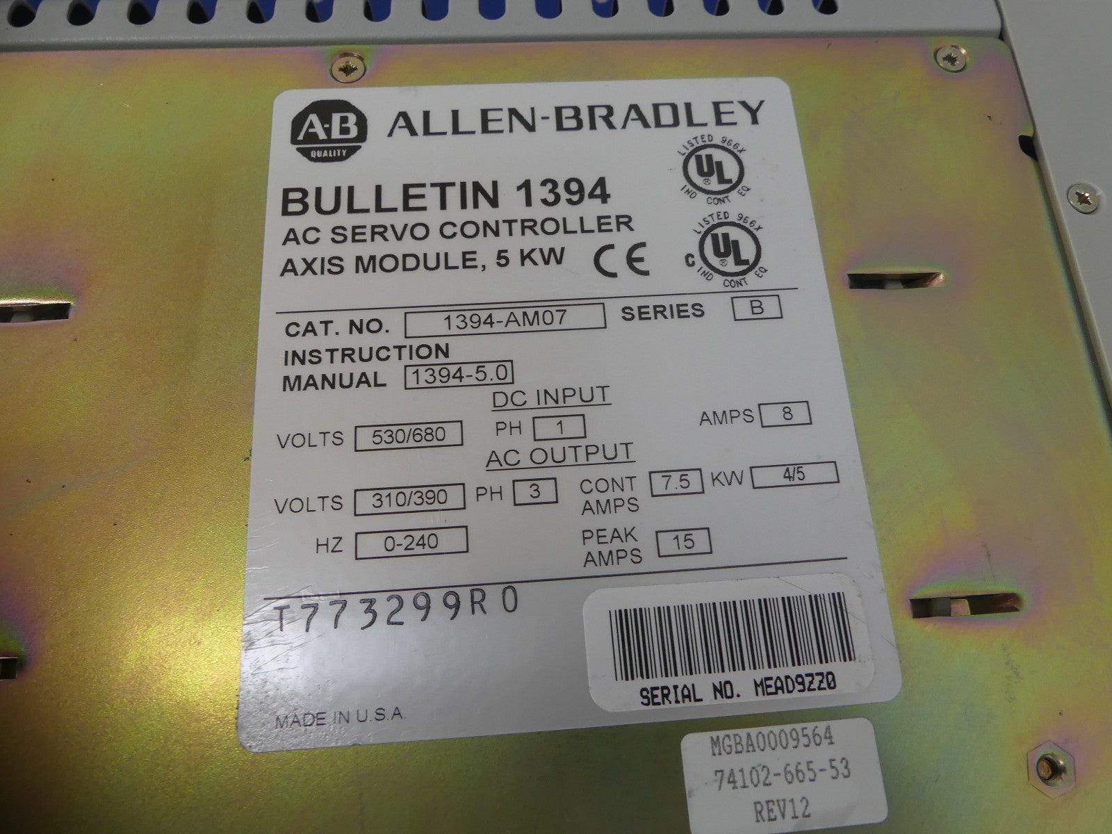 Allen Bradley 1394-AM07