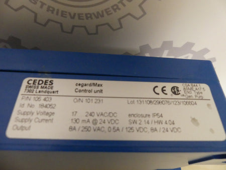 CEDES 184052 CEGARD/MAX