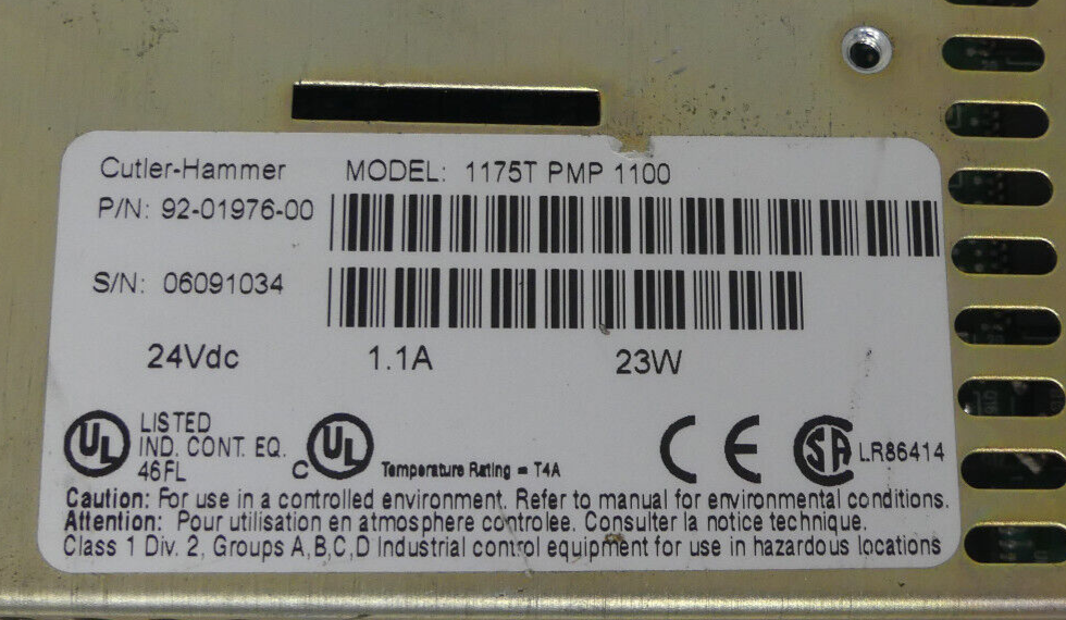 Cutler-Hammer 175T-PMP-1100 PanelMate