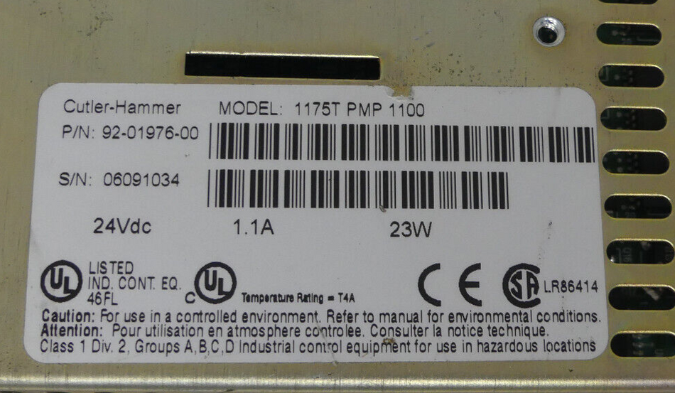 Cutler-Hammer 175T-PMP-1100 PanelMate