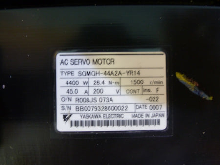 Yaskawa SGMGH-44A2A-YR14