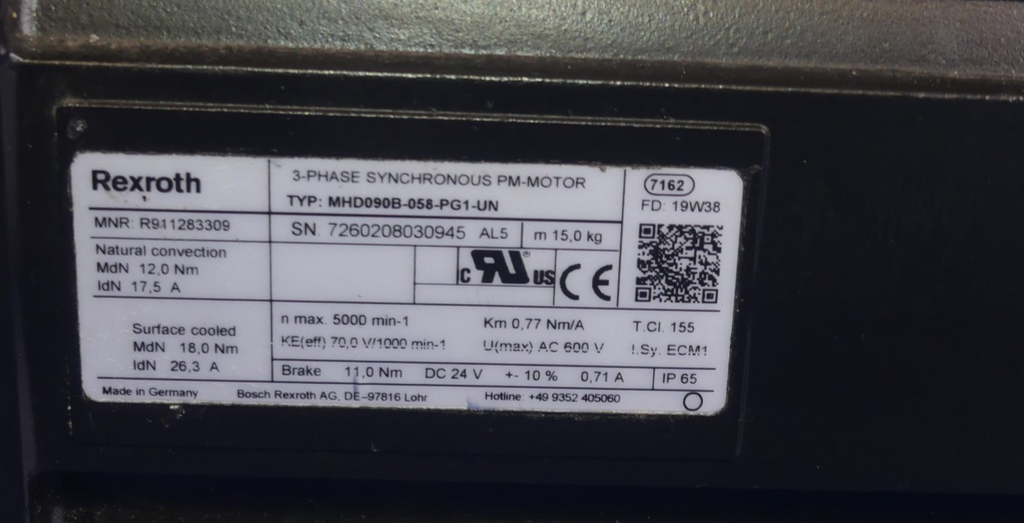 REXROTH MHD090B-058-PG1-UN