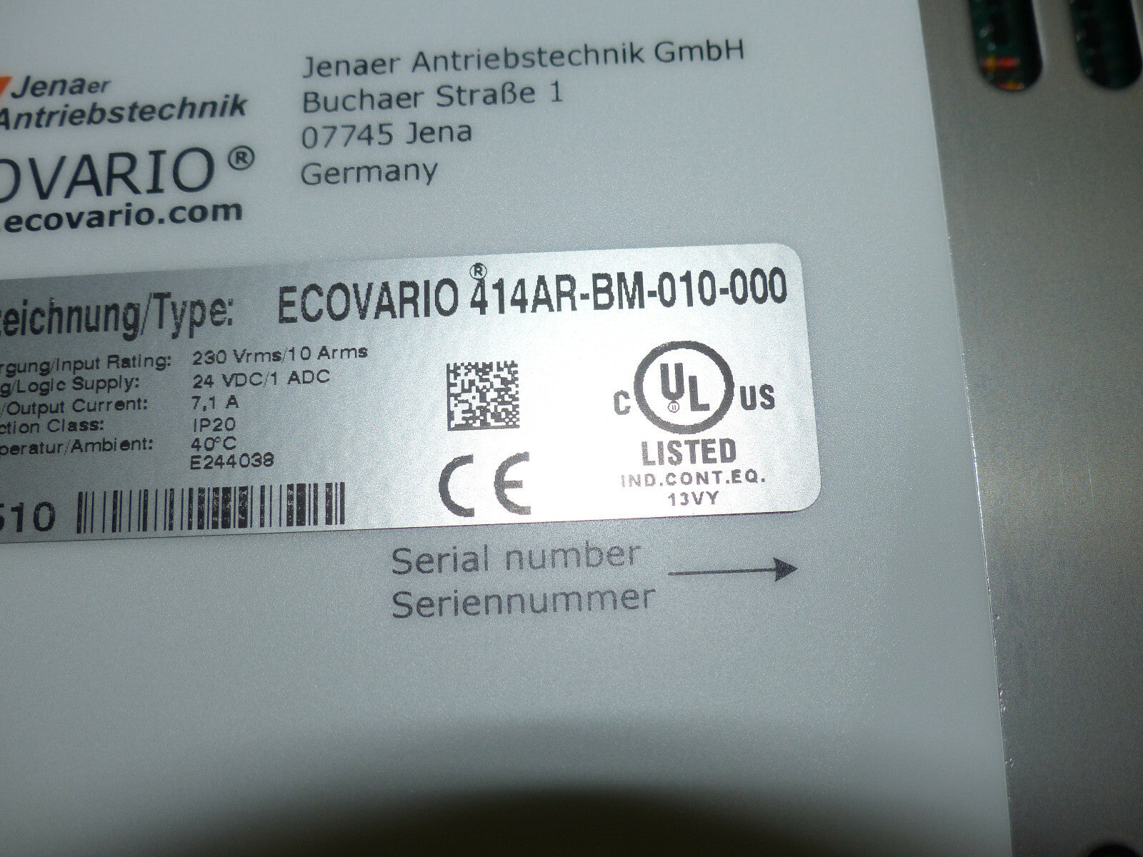 Ecovario 414AR-BM-010-000