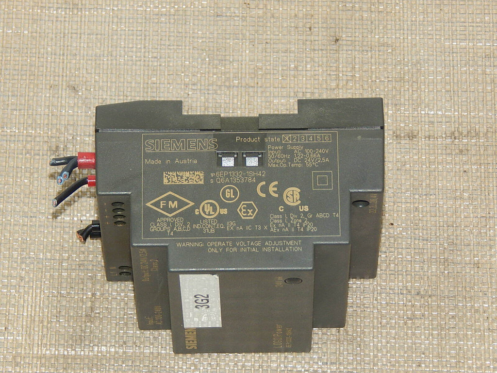  SIEMENS LOGO! 6EP1332-1SH42 // 6EP1 332-1SH42 Vers. 01 used