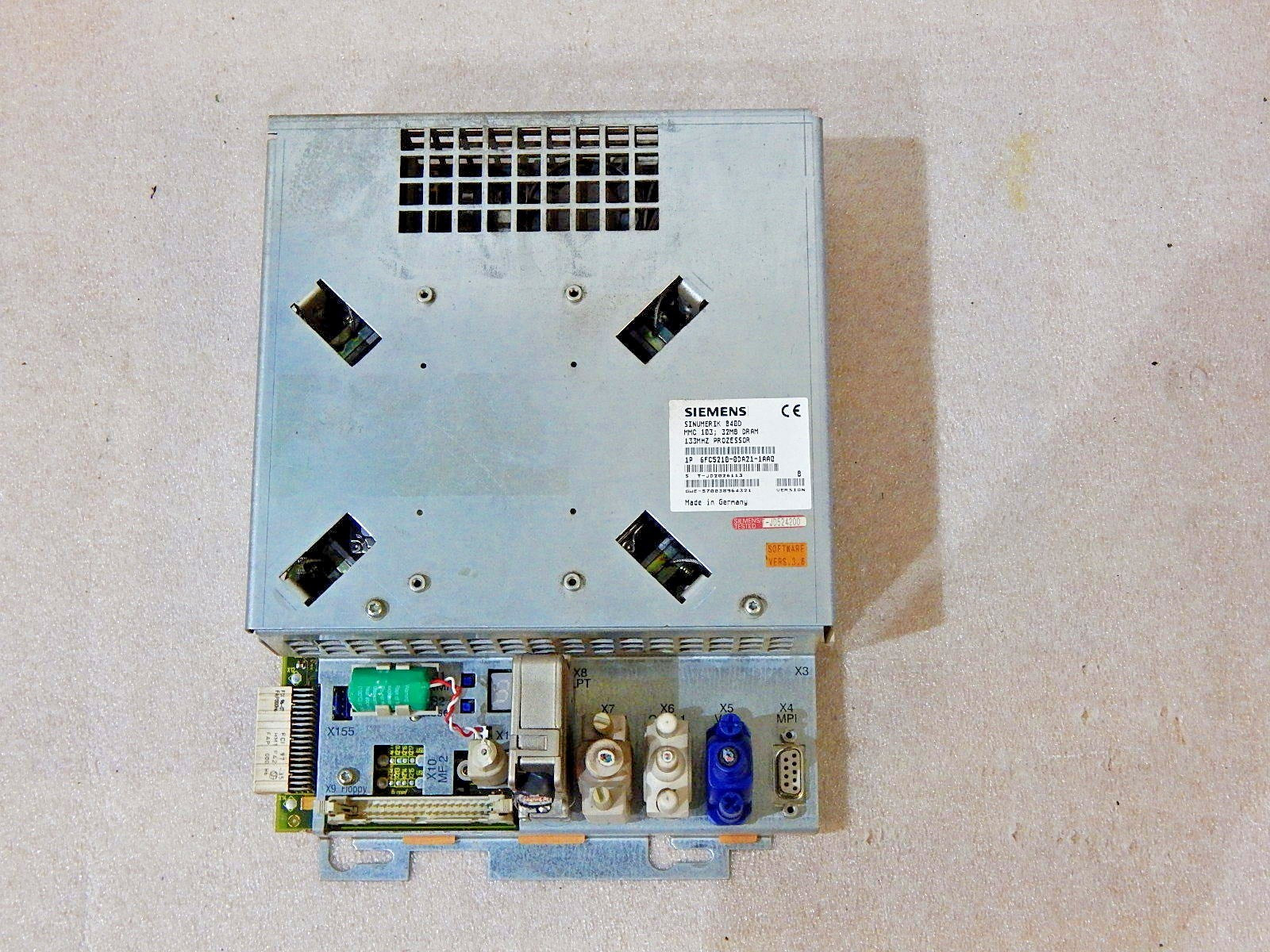 Siemens Sinumerik 840D  6FC5210-0DA21-1AA0  Version B MMC103  Used
