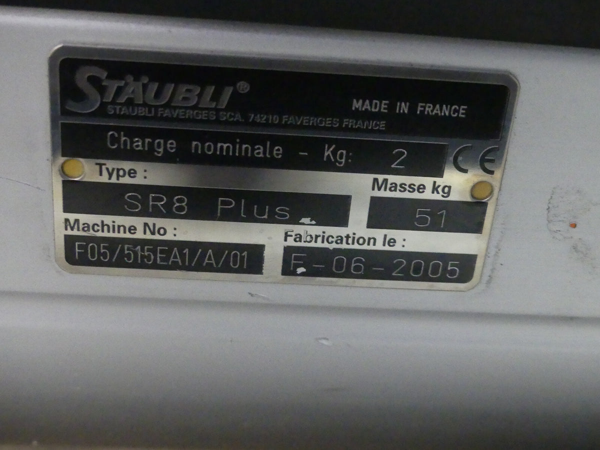 Stäubli turbo scara SR8 plus nur Mechanik Bj.2005 s.Bilder