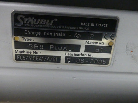 Stäubli turbo scara SR8 plus nur Mechanik Bj.2005 s.Bilder