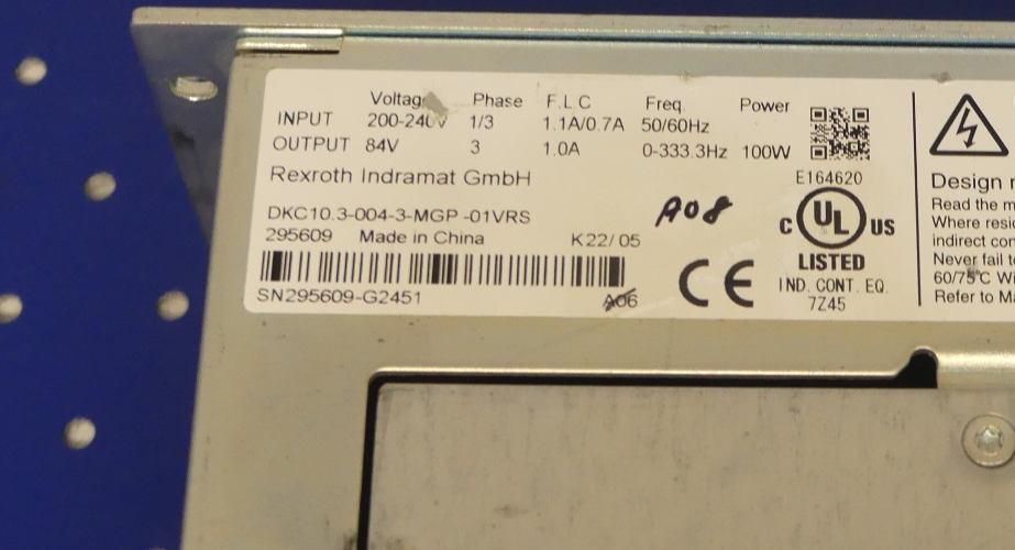 REXROTH DKC10.3-004-3-MGP-01VRS