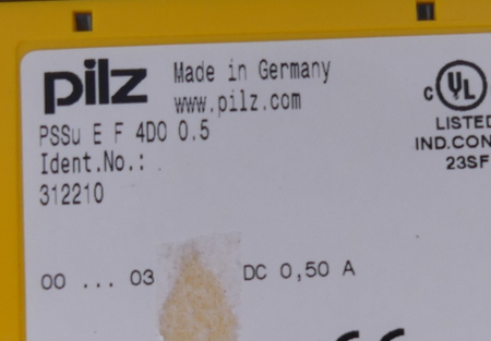 PILZ PSSu E F 4D0 0.5  Elektronikmodul