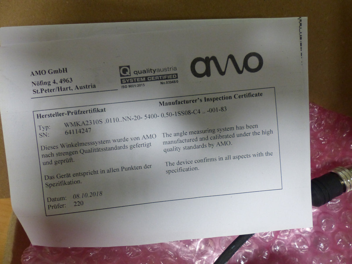 AMO WMKA2310S.0110..NN-20-5400-0,50-1SS-C4  Winkelmesssystem  unused/OVP