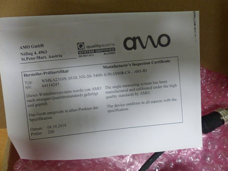 AMO WMKA2310S.0110..NN-20-5400-0,50-1SS-C4  Winkelmesssystem  unused/OVP