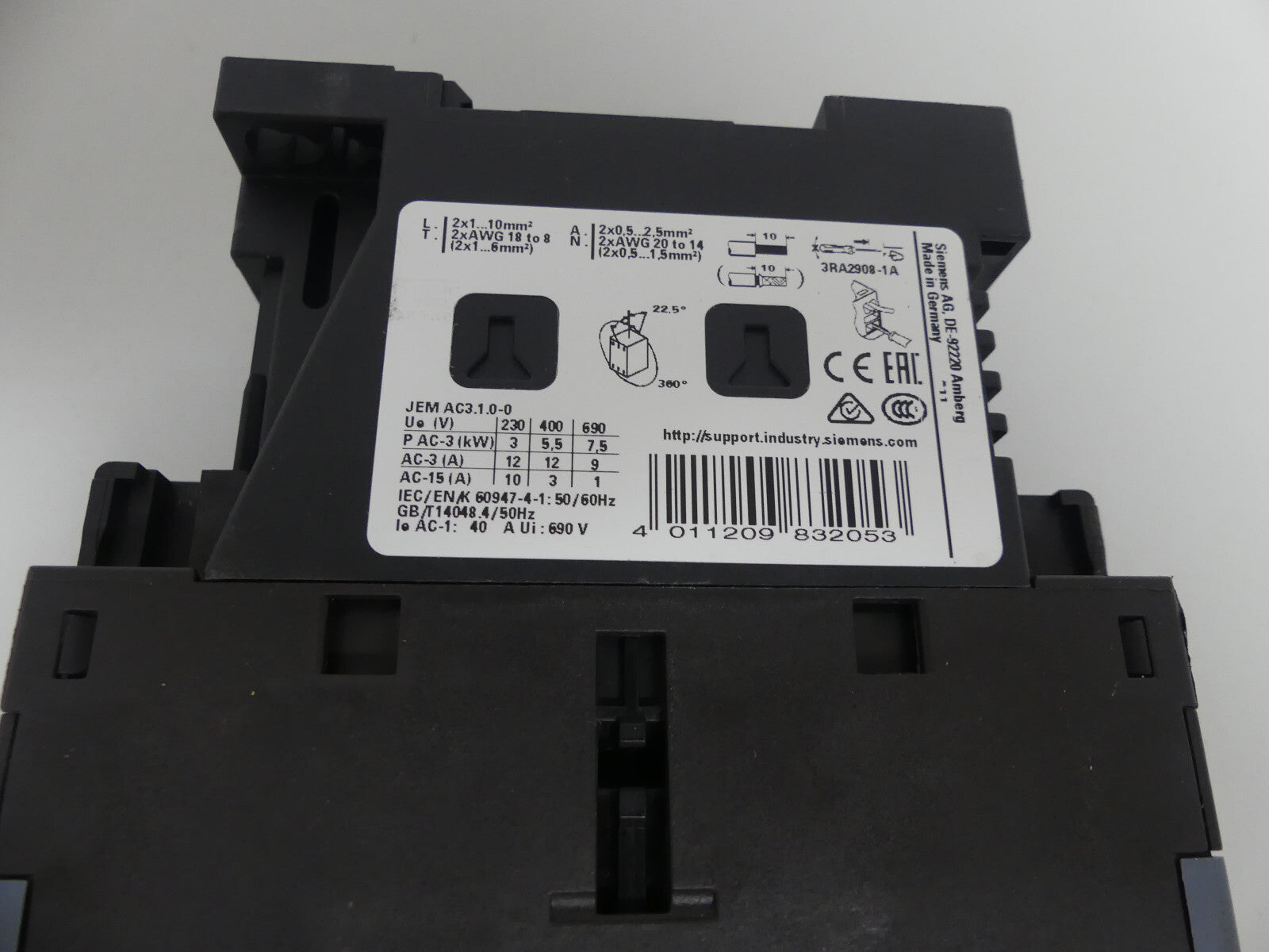 Siemens Sirius Leistungsschütz 3RT2024-2BB40