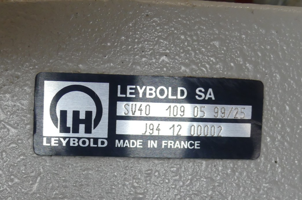 Leybold sv40 109 05 99/25 vakuumpumpe s.Bilder