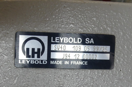 Leybold sv40 109 05 99/25 vakuumpumpe s.Bilder