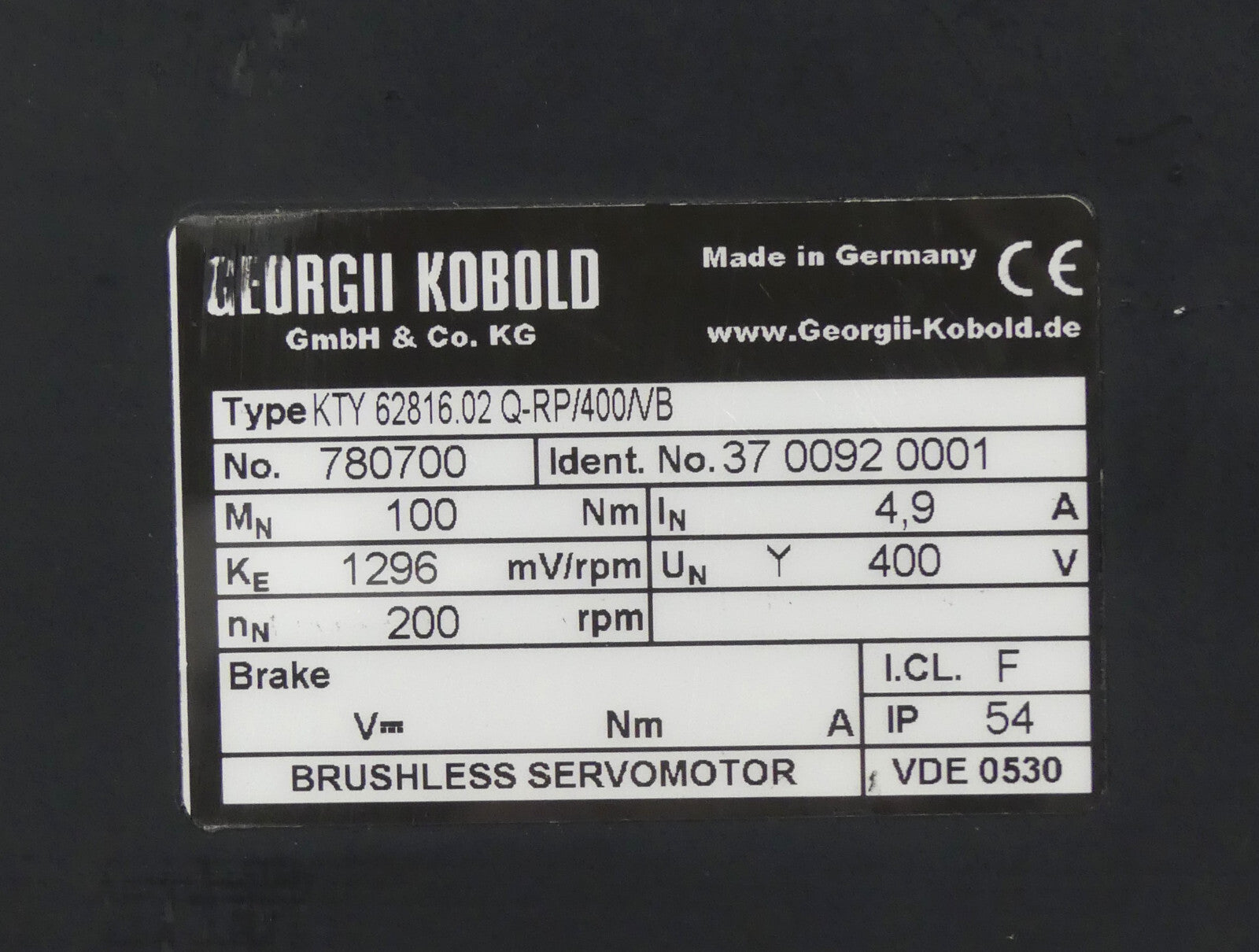 GEORGII KOBOLD KTY 62816.02 Q-RP/400/VB
